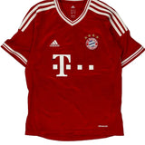 Bayern Munich Age 11-12 Adidas Football Shirt - Medium Red Polyester