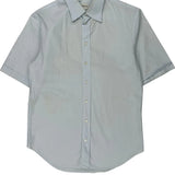 Armani Short Sleeve Shirt - Medium Blue Cotton
