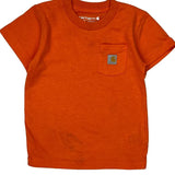 Age 2 Carhartt T-Shirt - 2XS Orange Cotton