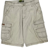 Lee Cargo Shorts - 32W 11L Beige Cotton