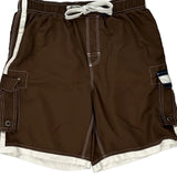 Tommy Hilfiger Cargo Swim Shorts - Medium Brown Polyester