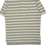 Polo By Ralph Lauren Striped Polo Shirt - XL Cream Cotton