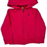 Age 4 Polo By Ralph Lauren Hoodie - 2XS Red Cotton