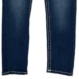 True Religion Contrast Stitch Jeans - 32W UK 10 Dark Wash Denim