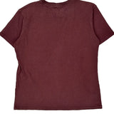 Carhartt T-Shirt - Large Burgundy Cotton