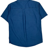 Carhartt Short Sleeve Shirt - Large Blue Cotton