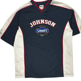 Team Lowe'S Racing Chase Authentics Nascar T-Shirt - Large Navy Polyester