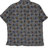 Tasso Elba Floral Hawaiian Shirt - Large Multicoloured Linen