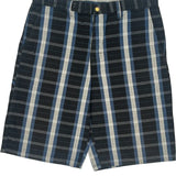 Dickies Checked Shorts - 35W 13L Blue Cotton