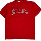 Vintage Angels Majestic Mlb T-Shirt - XL Red Cotton