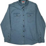 Flex For Comfort Wrangler Denim Shirt - Large Blue Cotton