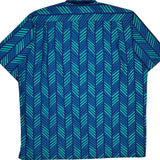 Jockey Short Sleeve Shirt - Large Blue Polyester Blend