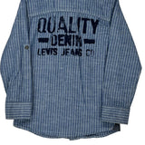 Age 6 Levis Striped Shirt - Small Blue Cotton