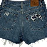 Levis Denim Shorts - 28W UK 8 Blue Denim