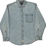 Levis Denim Shirt - Large Light Wash Cotton
