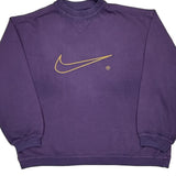 Nike Sweatshirt- 2XL Purple Cotton Blend
