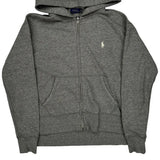 Polo By Ralph Lauren Hoodie - Small Gray Cotton