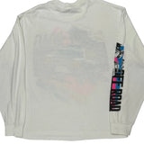 Off Road Racing Tee Jays Graphic Long Sleeve T-Shirt - XL White Cotton