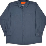 Dickies Shirt - XL Blue Polyester Blend