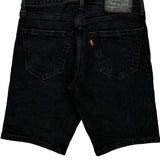 Levis Denim Shorts - 29W 10L Black Cotton