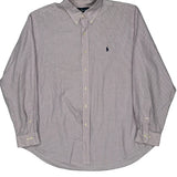 Ralph Lauren Checked Shirt - Large Pink Cotton