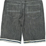 Red Ape Denim Shorts - 40W 12L Grey Cotton