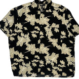 Natural Issue Floral Hawaiian Shirt - XL Black Viscose