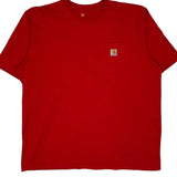 Carhartt T-Shirt - 2XL Red Cotton