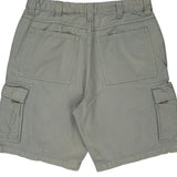 Wrangler Cargo Shorts - 32W 10L Grey Cotton