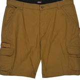 Dickies Cargo Shorts - 34W 10L Brown Cotton