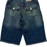 Age 6 True Religion Contrast Stitch Denim Shorts - X-Smallw 10L Blue Denim