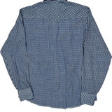 Wrangler Checked Shirt - Medium Blue Cotton