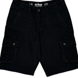 Urban Pipeline Cargo Shorts - 30″ Waist Black Cotton