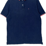 Tommy Hilfiger Polo Shirt - XL Blue Cotton
