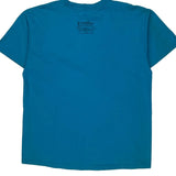 Harley Davidson Graphic T-Shirt - Large Blue Cotton