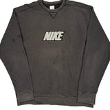 Nike Spellout Long Sleeve T-Shirt - Large Black Cotton