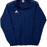 Adidas Track Jacket - Medium Blue Polyester