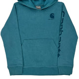 Age 10 Carhartt Hoodie - Medium Blue Cotton Blend