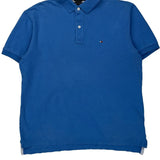 Tommy Hilfiger Polo Shirt - Large Blue Cotton
