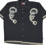 Pineapple Connection Hawaiian Shirt - 2XL Black Polyester