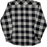 Lee Checked Fleece Jacket - Large Black & White Cotton