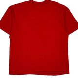 Made In USA Single Stitch Hanes Graphic T-Shirt - XL Red Cotton