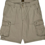Lee Cargo Shorts - 34W 10L Beige Cotton