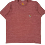 Carhartt T-Shirt - XL Red Cotton