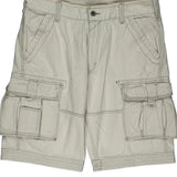 Levis Cargo Shorts - 34W 12L White Cotton