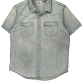 Levis Denim Shirt - Medium Light Wash Cotton