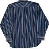 Tommy Hilfiger Striped Shirt - Large Blue Cotton