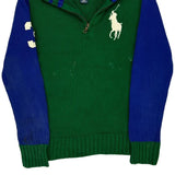 Age 8-9 Polo By Ralph Lauren 1/4 Zip - Medium Blue Cotton