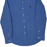 Polo By Ralph Lauren Slim Fit Shirt - Small Blue Cotton