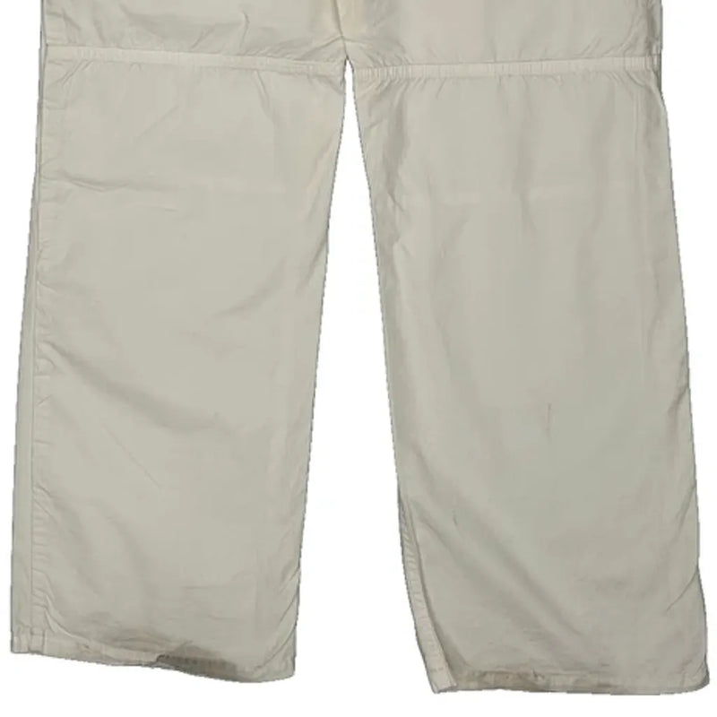Armani Exchange Cargo Cargo Trousers - 34W 31L Cream Cotton